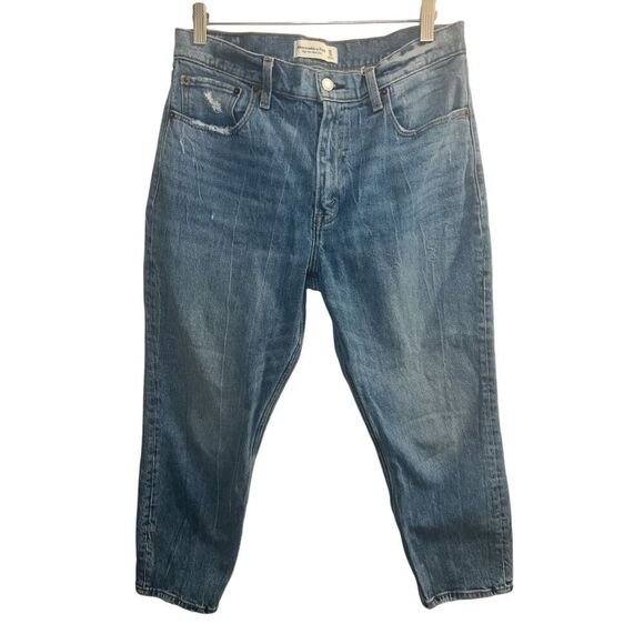 ✨Abercrombie & Fitch High Rise Mom Sz 10 Short Jeans✨ - Picture 5 of 7